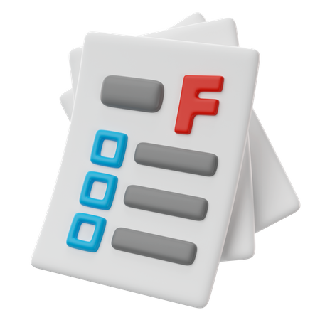 Fail  3D Icon