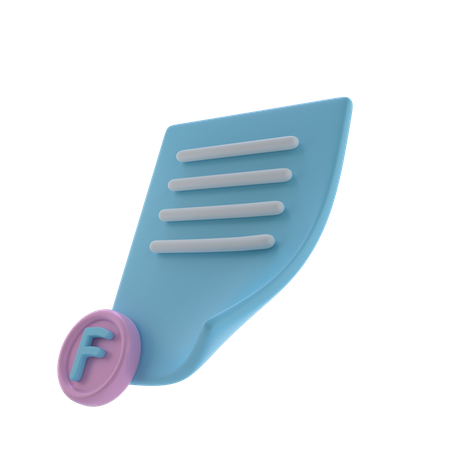 Fail Grade  3D Icon