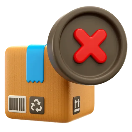 Failed Delivery  3D Icon