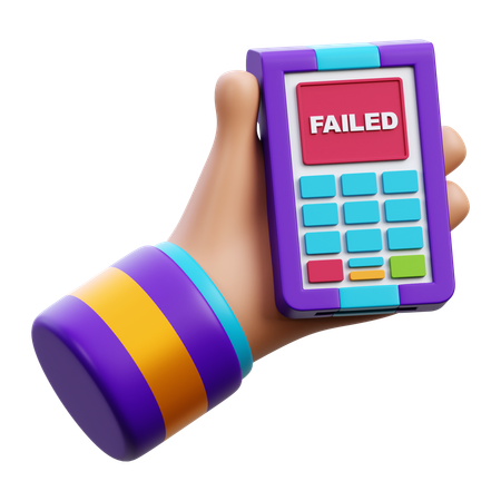 Failed Edc Payment  3D Icon