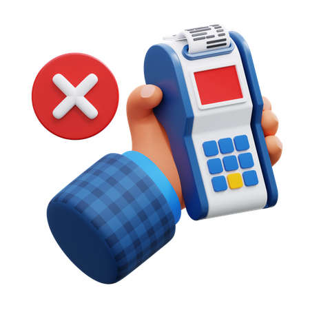 Failed Edc Payment  3D Icon