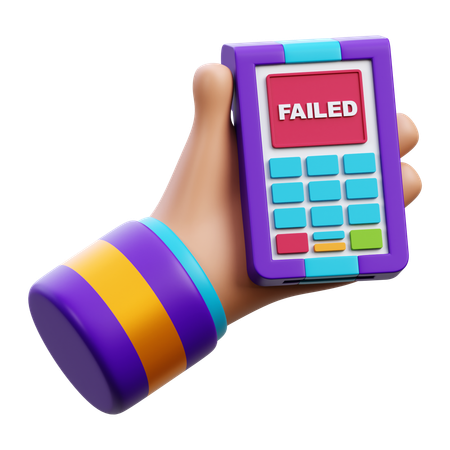 Failed Edc Payment  3D Icon
