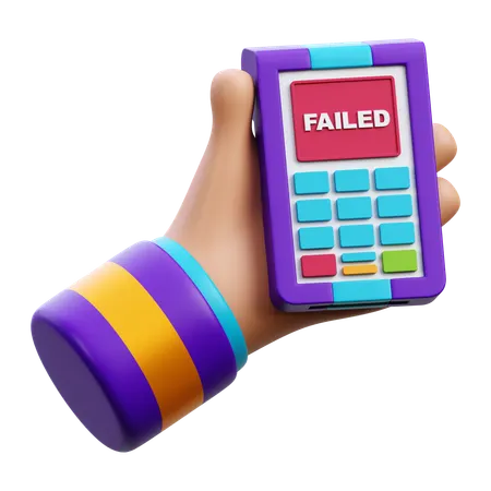 Failed Edc Payment  3D Icon