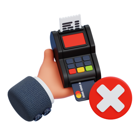 Failed EDC Payment  3D Icon