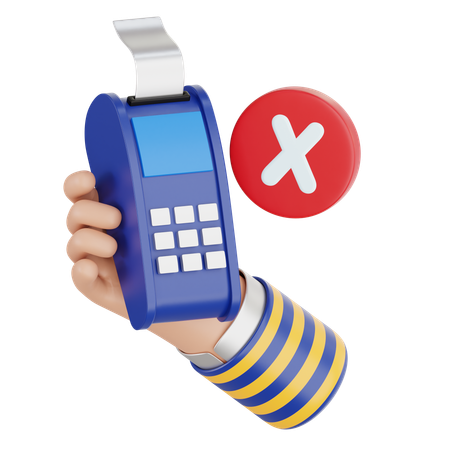 Failed Edc Payment  3D Icon