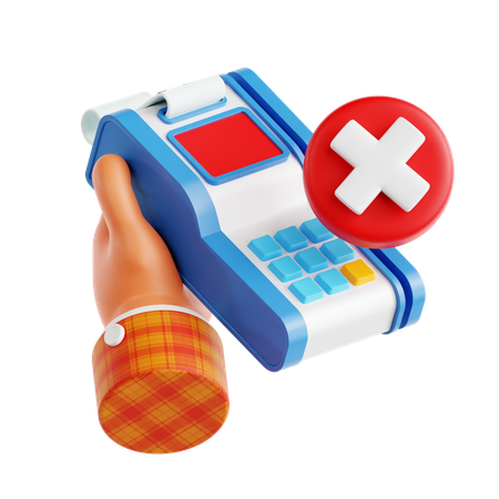 Failed Edc Payment  3D Icon