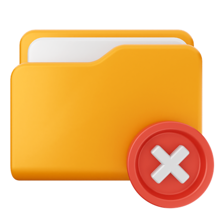 Failed Folder  3D Icon