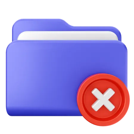 Failed Folder  3D Icon