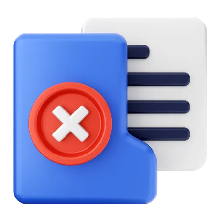 Failed Folder  3D Icon