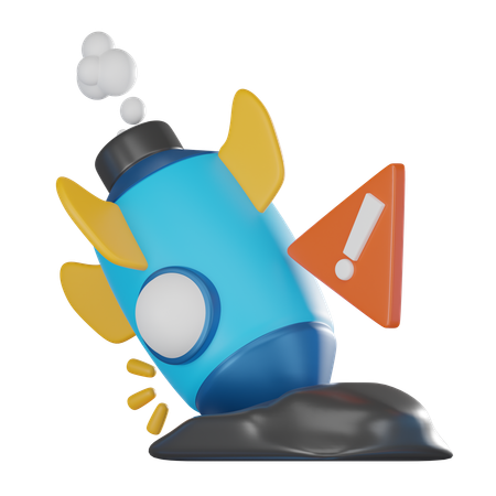 Failed Launch  3D Icon