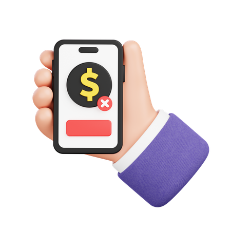 Failed Payment  3D Icon