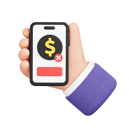 Failed Payment  3D Icon