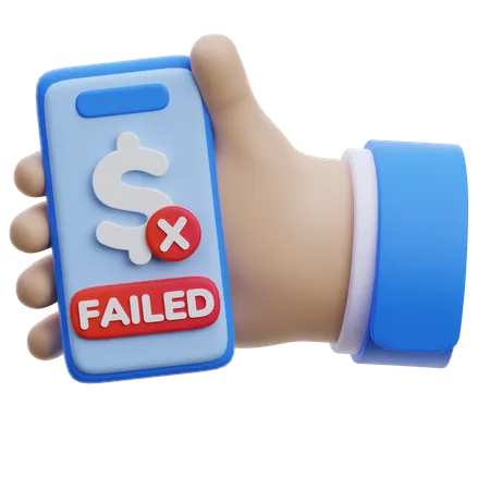 Failed Payment Transaction  3D Icon