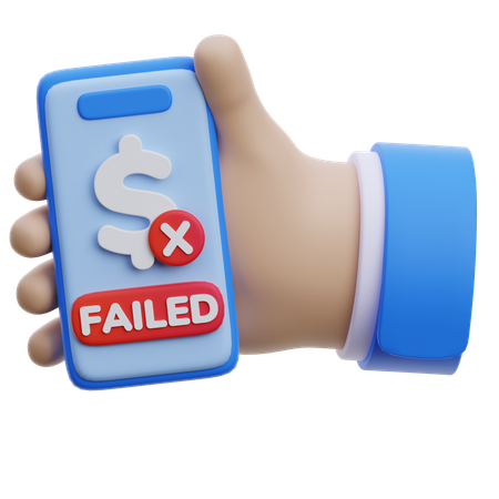 Failed Payment Transaction  3D Icon