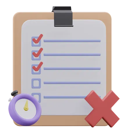 Failed Tasks  3D Icon