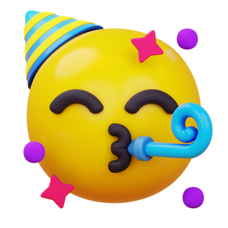 Visage de fête  3D Icon