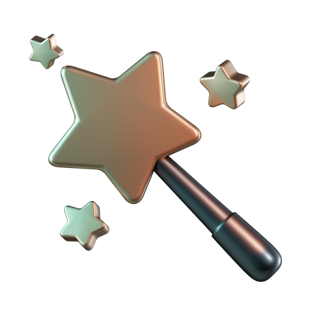 Fairy magic wand  3D Icon