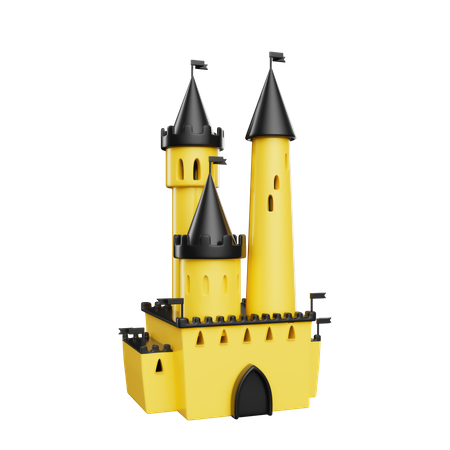 Fairytale Castle  3D Illustration