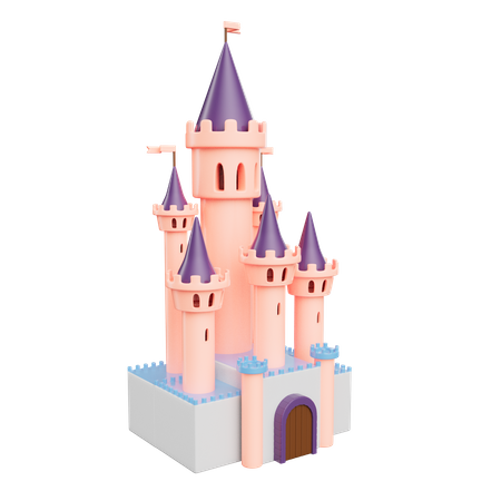Fairytale Castle  3D Illustration