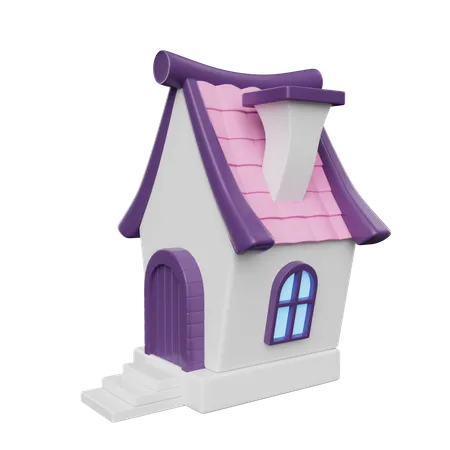 Fairytale House  3D Illustration