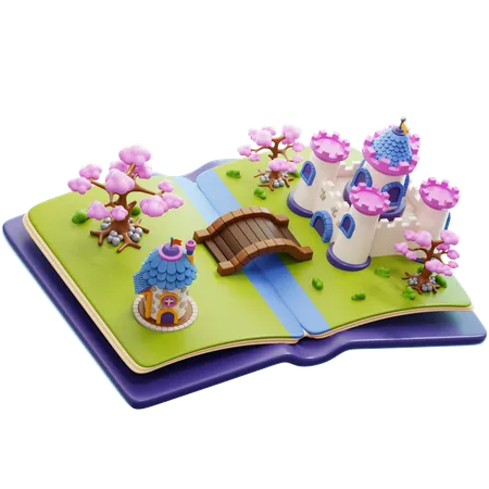 Fairytale Story Book  3D Icon