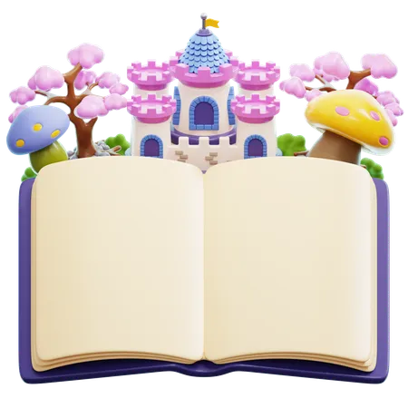 Fairytale Story Book  3D Icon