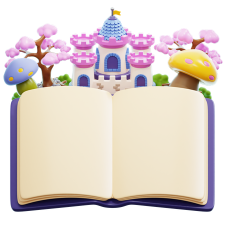 Fairytale Story Book  3D Icon