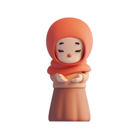 Faith Woman  3D Icon