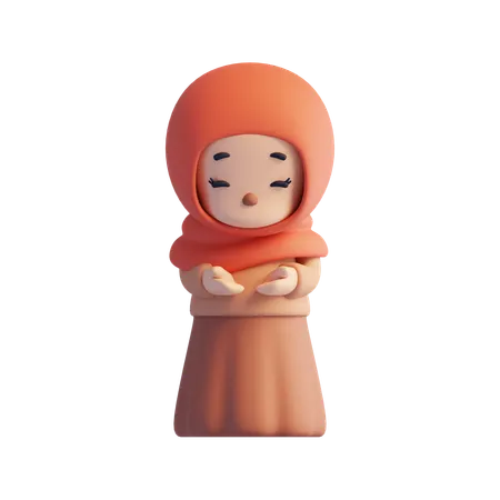 Faith Woman  3D Icon