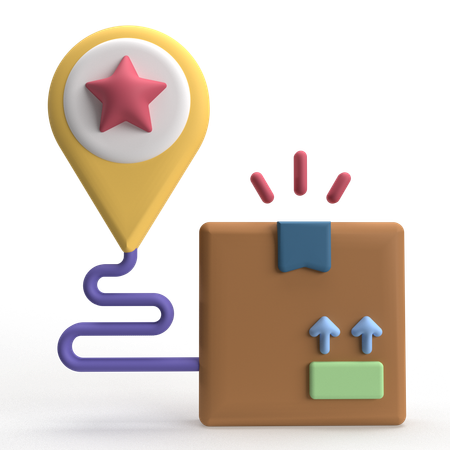 Faixa de entrega  3D Icon