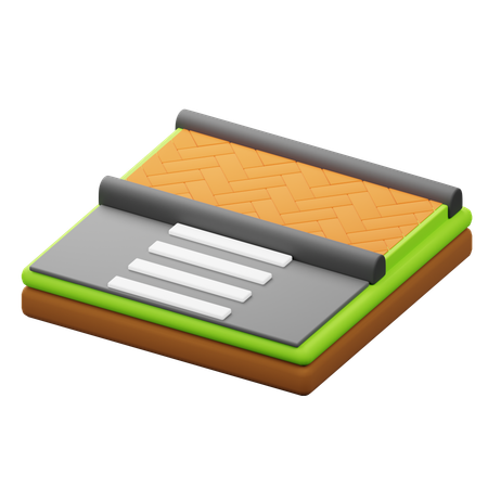 Faixa de pedestre  3D Icon