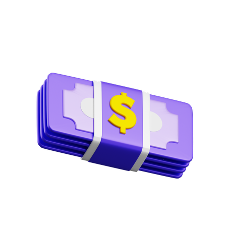 Fajos de billetes  3D Icon