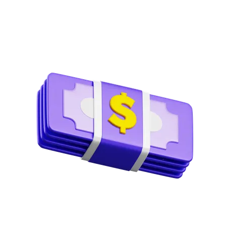 Fajos de billetes  3D Icon