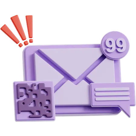Fake Barcode Letter  3D Icon
