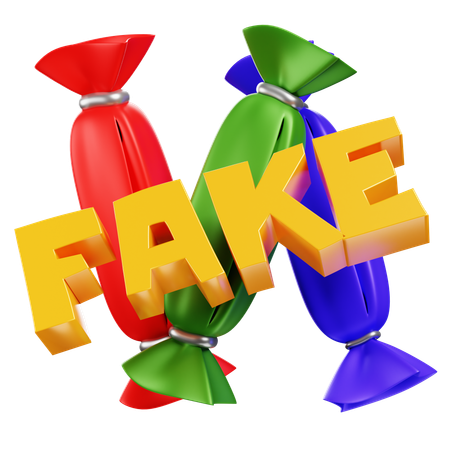 Streich mit falschen Süßigkeiten  3D Icon
