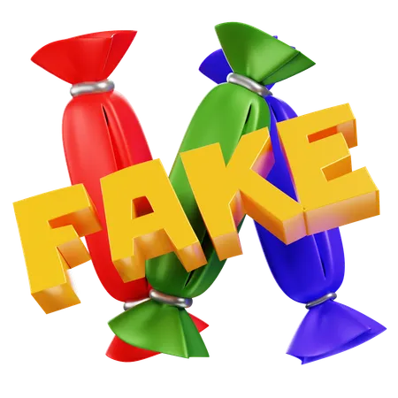 Streich mit falschen Süßigkeiten  3D Icon