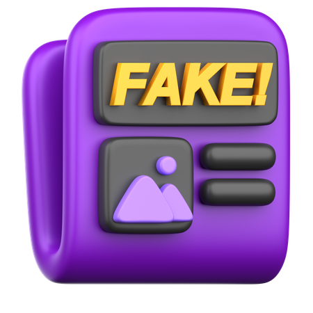 Fake News  3D Icon