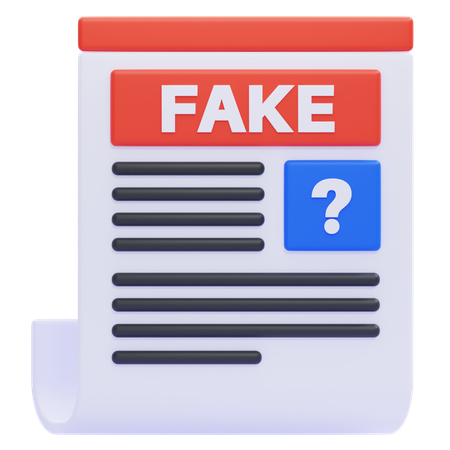 Fake News  3D Icon