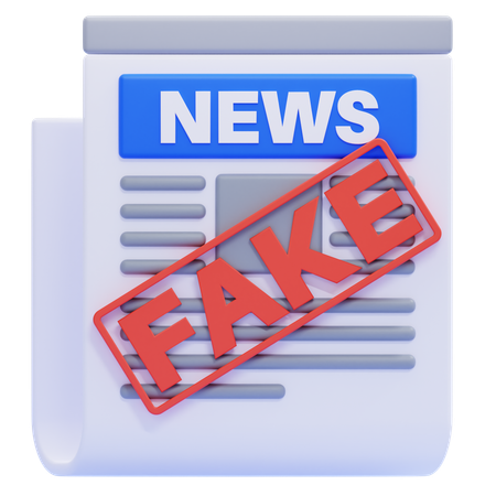 Fake News  3D Icon