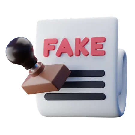 Fake News  3D Icon
