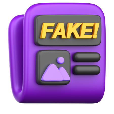 Fake News  3D Icon