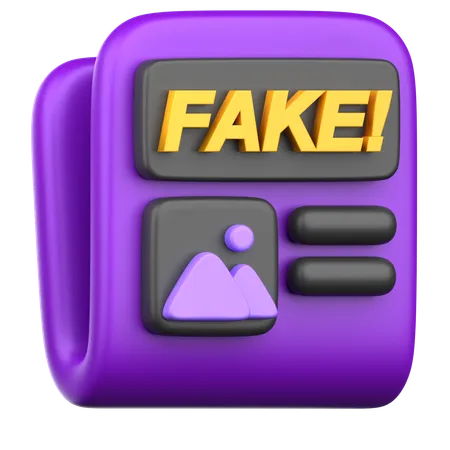 Fake News  3D Icon