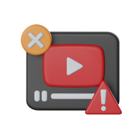 Fake Video  3D Icon