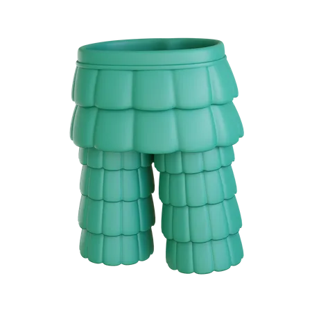 Pantalones de falda  3D Icon