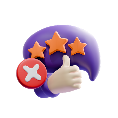 Falha de feedback  3D Icon