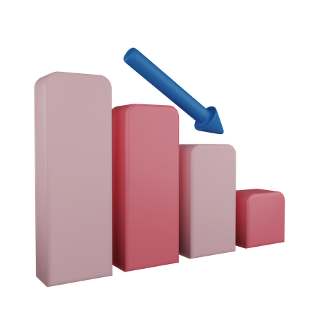 Fall Chart  3D Icon