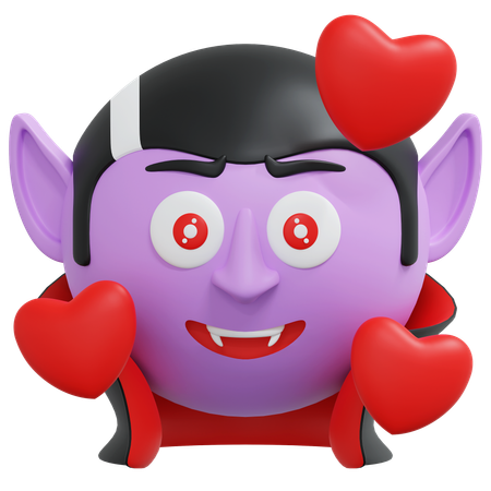 Fall In Love Vampire  3D Icon