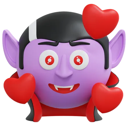 Fall In Love Vampire  3D Icon