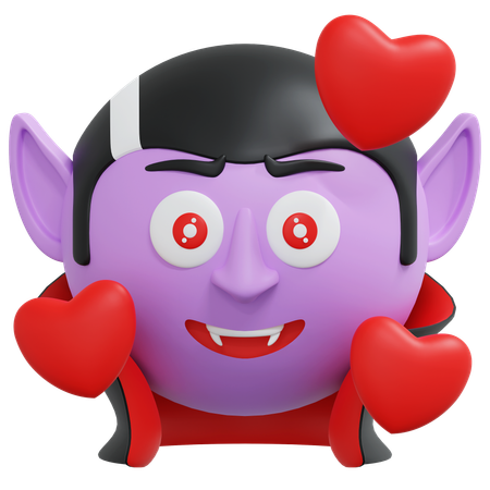Fall In Love Vampire  3D Icon