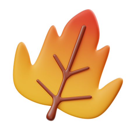 Fall Leaf  3D Icon
